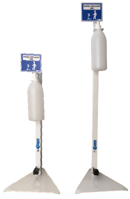 Hands free sanitizer dispenser